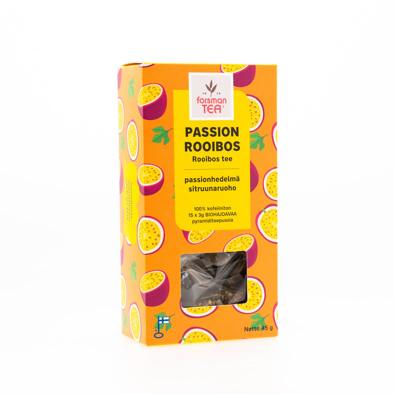 Passion Rooibos -pyramiditee Kuluttajatee Forsman Tee