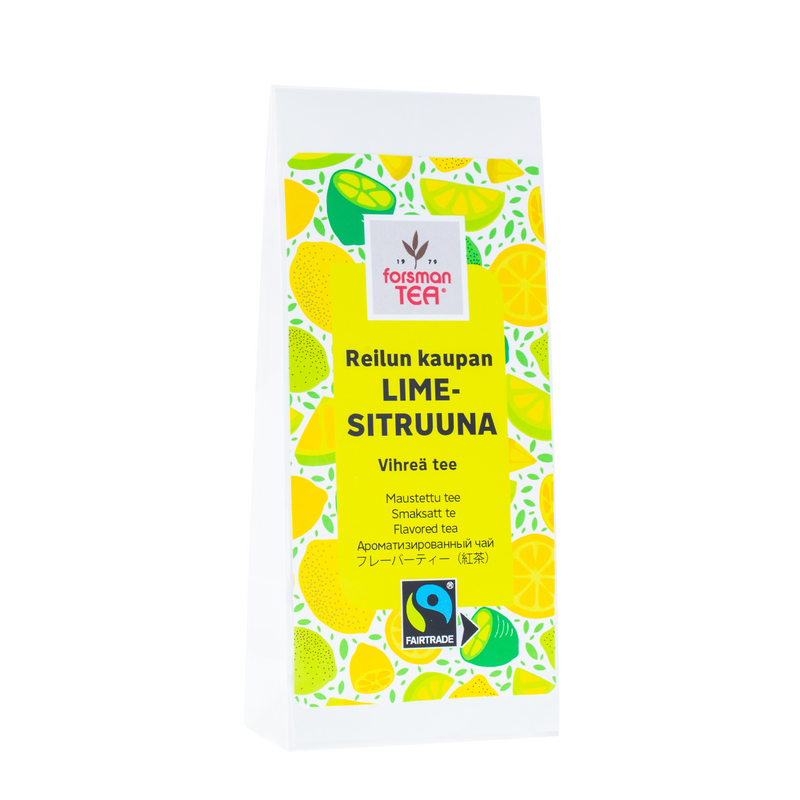 Reilun kaupan Lime-Sitruuna 60g Kuluttajatee Forsman Tee