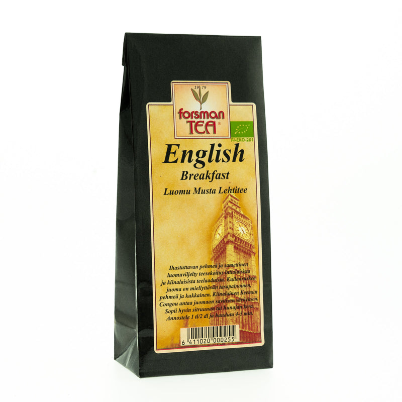 English Breakfast Luomu 60g Kuluttajatee Forsman Tee   