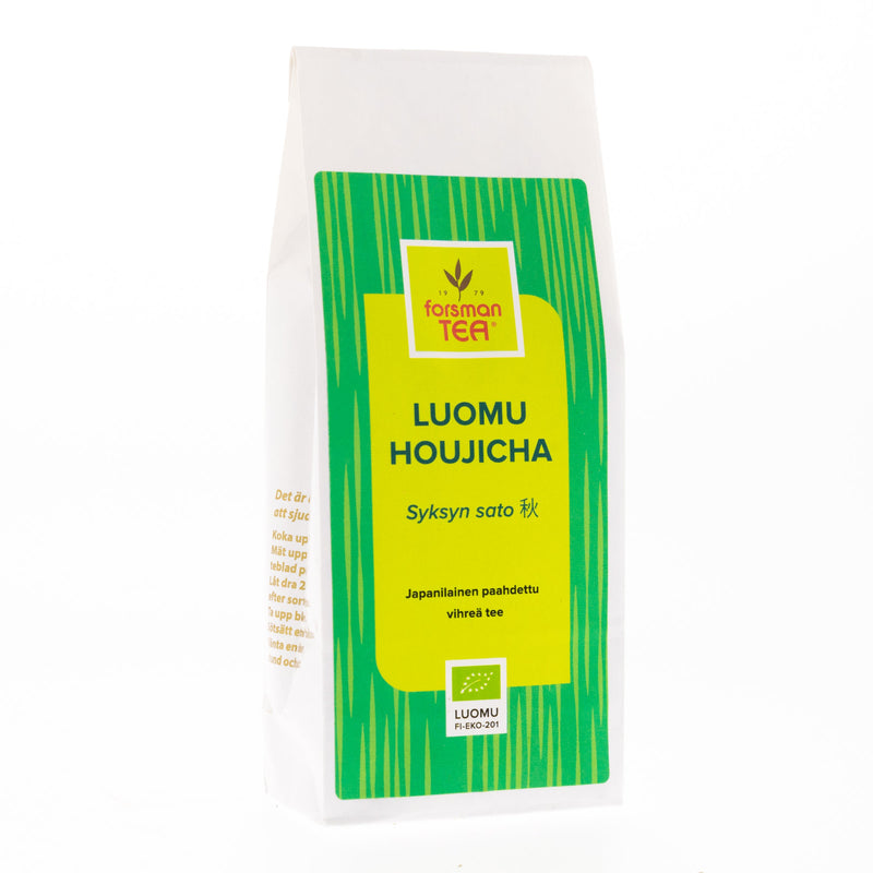 Luomu Japanilainen Houjicha Syksyn sato 60g Kuluttajatee Forsman Tee