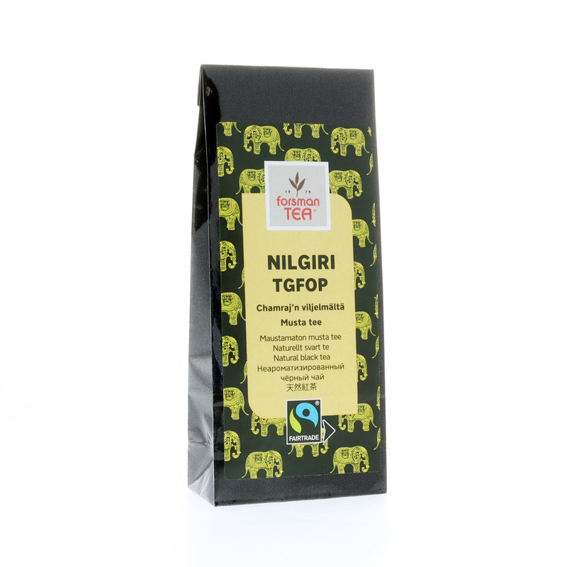 Reilun kaupan Nilgiri TGFOP 60g Kuluttajatee Forsman Tee