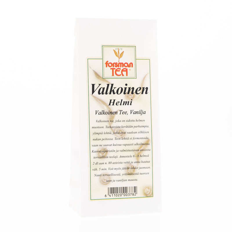 Valkoinen Helmi Vanilja 60g Kuluttajatee Forsman Tee   