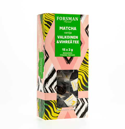 Matcha Vanilla White and Green pyramid tea