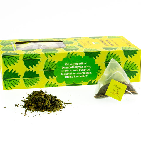Organic Ginger Nettle pyramid tea